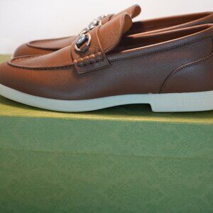 Gucci men leather shoes size 7+